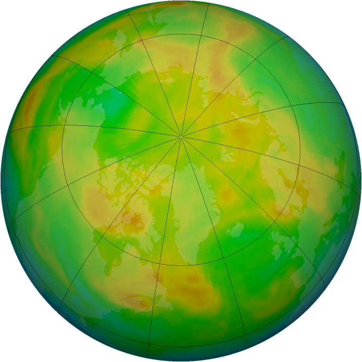 Arctic ozone map for 26 May 1997